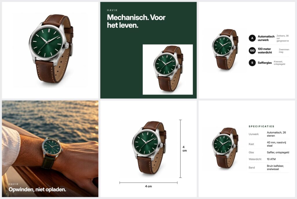 Listing-set Havik horloge