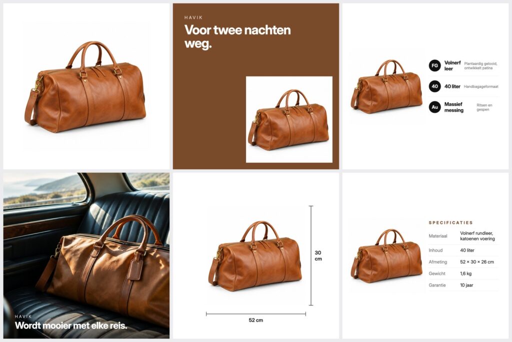 Listing-set Havik weekender