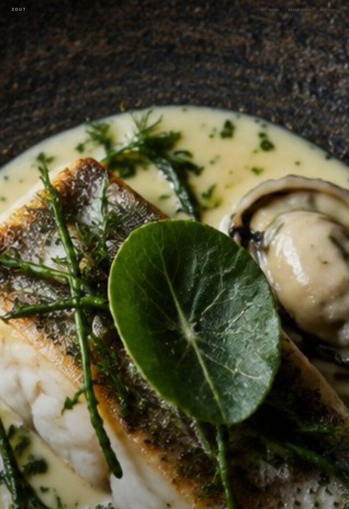 De homepage van Restaurant Zout
